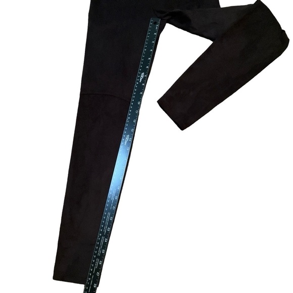 Lysse Black Stretch Pull-on Trouser Pant Size S Suede Feel - Picture 5 of 8